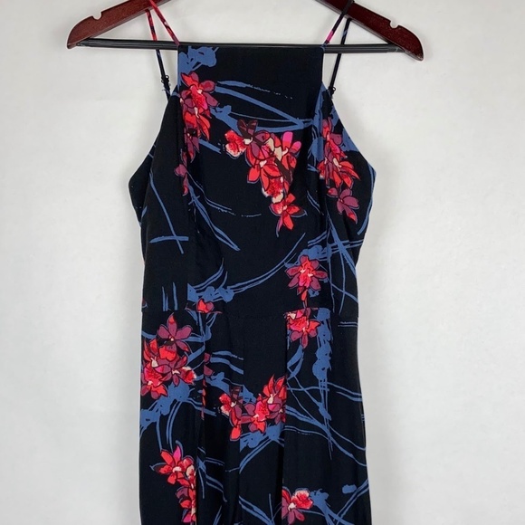 Band of Gypsies Floral Black Sleeveless Summer Romper, size Large EUC - Picture 1 of 6
